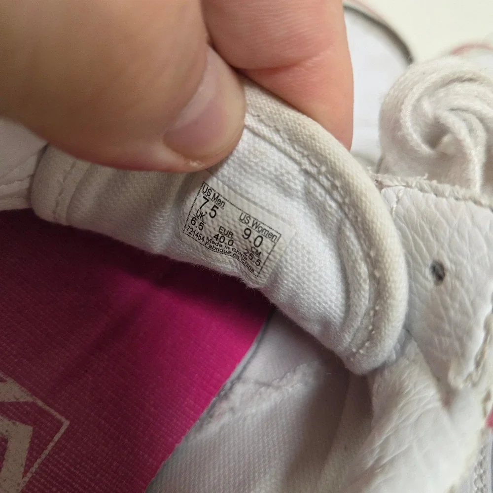Vans Revenge x Storm Old Skool White Pink Leather Low Sneakers Mens 7.5 Womens 9